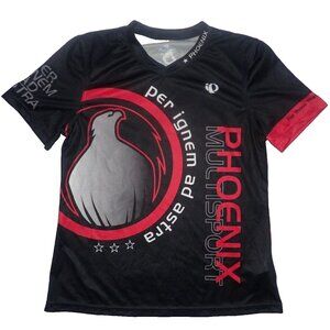 Pearl Izumi Jersey Select Women L Phoenix‎ Multisport Black Red Short Sleeve